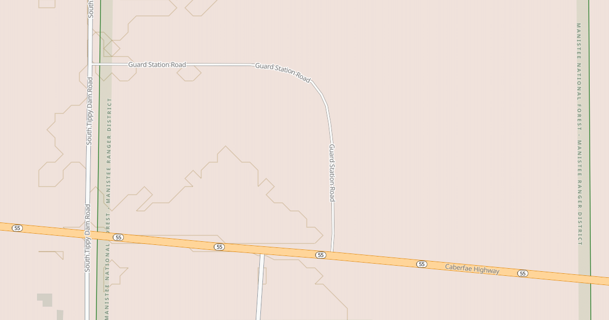 Map preview of WELLSTON GUARD STATION