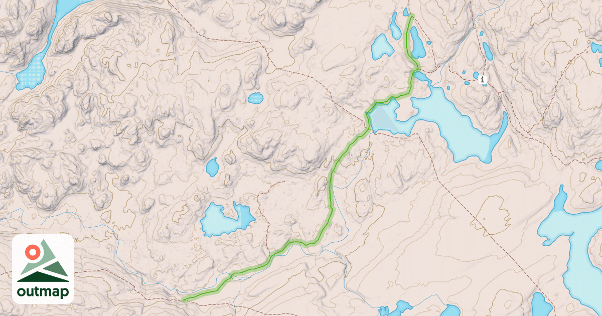 Map of Dream Lake