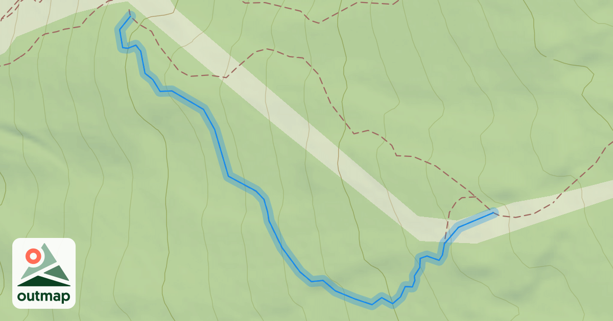 Map of Piste Descente VTT Verte , Tagada