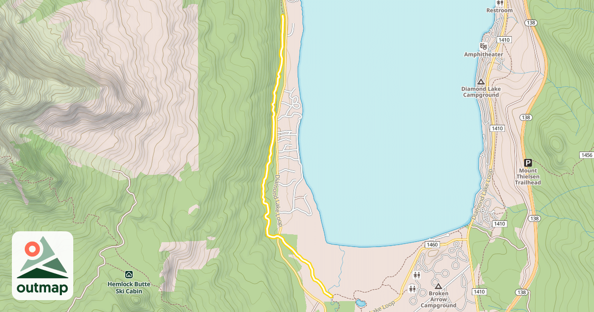 Map of Dellenback Bike Path