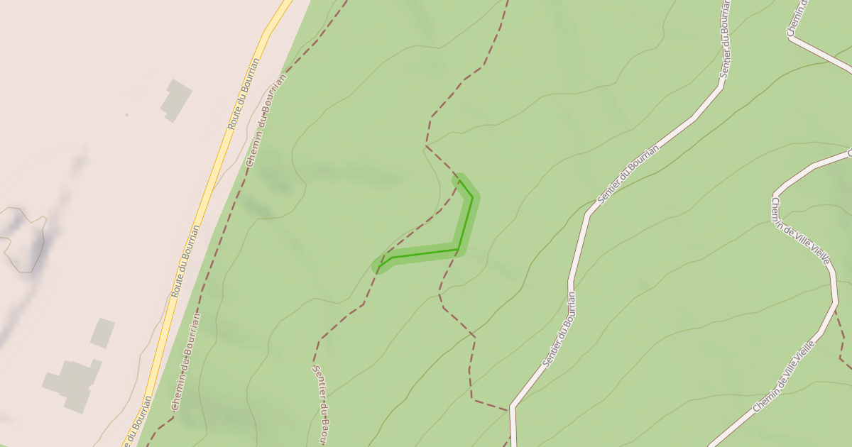 Map preview of Sentier du Baou
