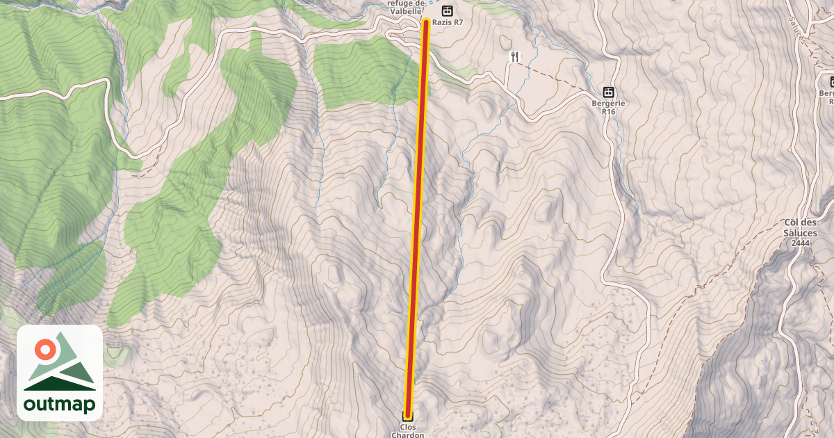 Map of Clos Chardon R9
