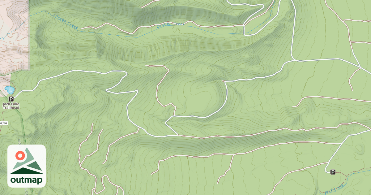 Map of JACK LAKE