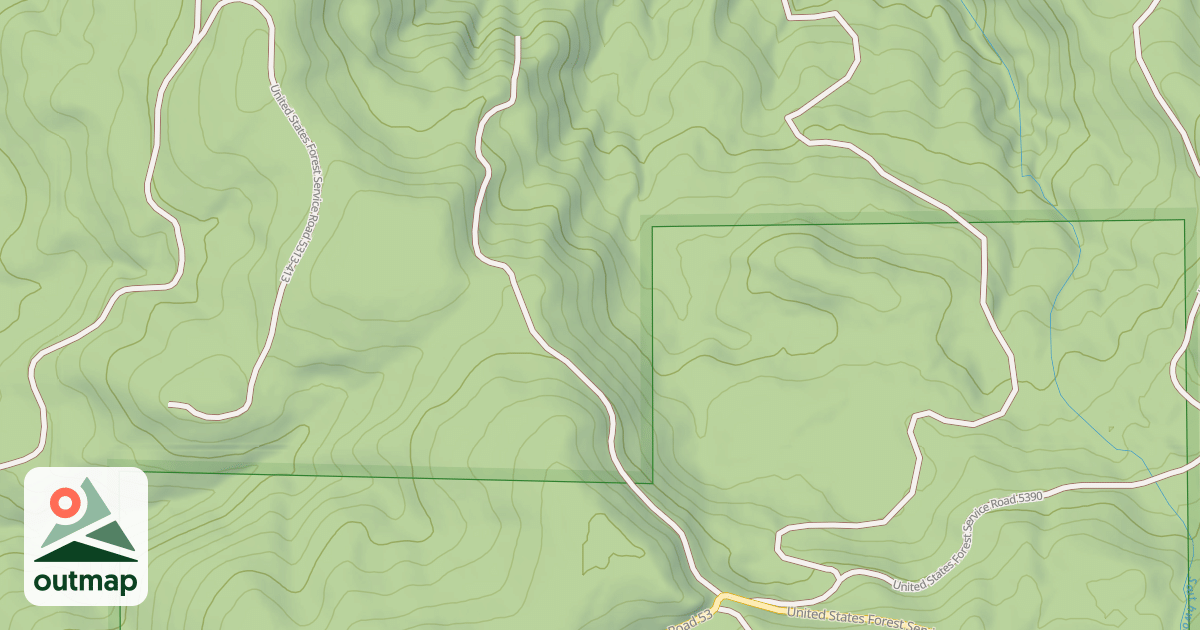 Map of USFS Motor Vehicle Use Map Roads {DB4B54AC-10D0-4DC0-8F30-1DE809896D31}