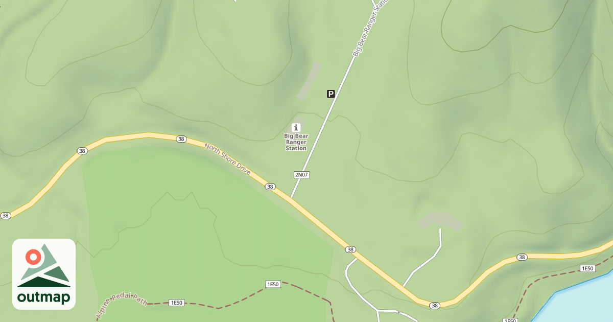 Map of BIG BEAR RANGER STATION