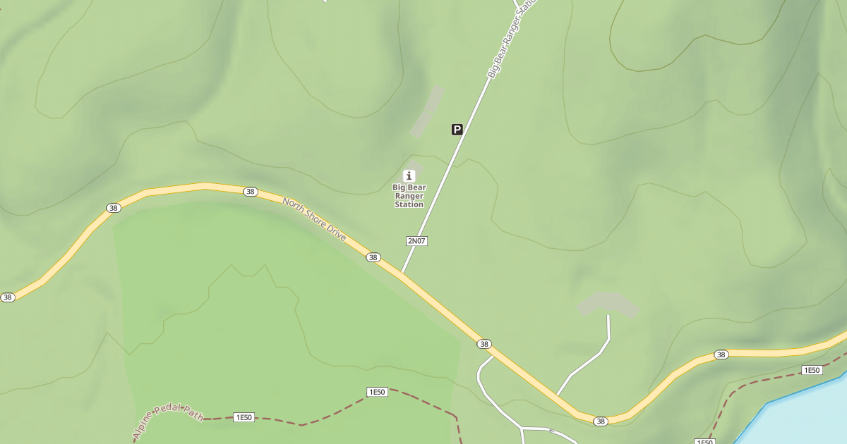 Map preview of BIG BEAR RANGER STATION