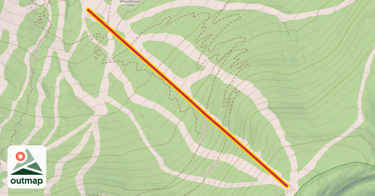 Map of East Peak Express Quad