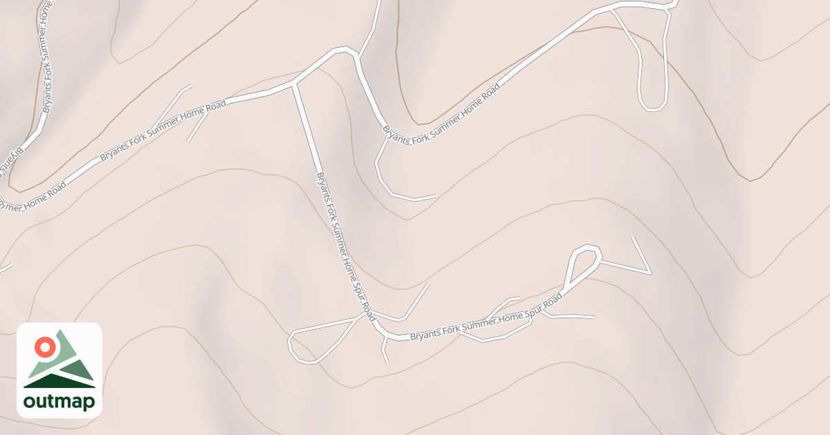 Map of BRYANTS FORK SUMMER HOME SPUR