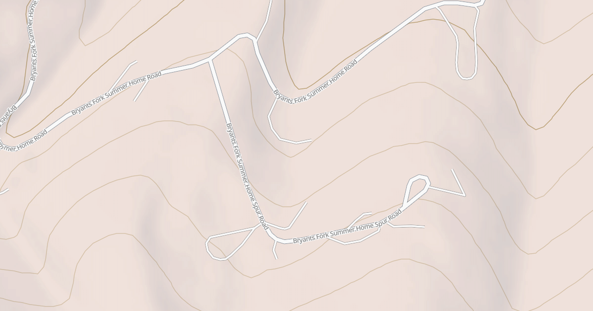 Map preview of BRYANTS FORK SUMMER HOME SPUR