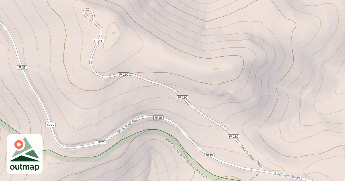 Map of RENO LOOKOUT