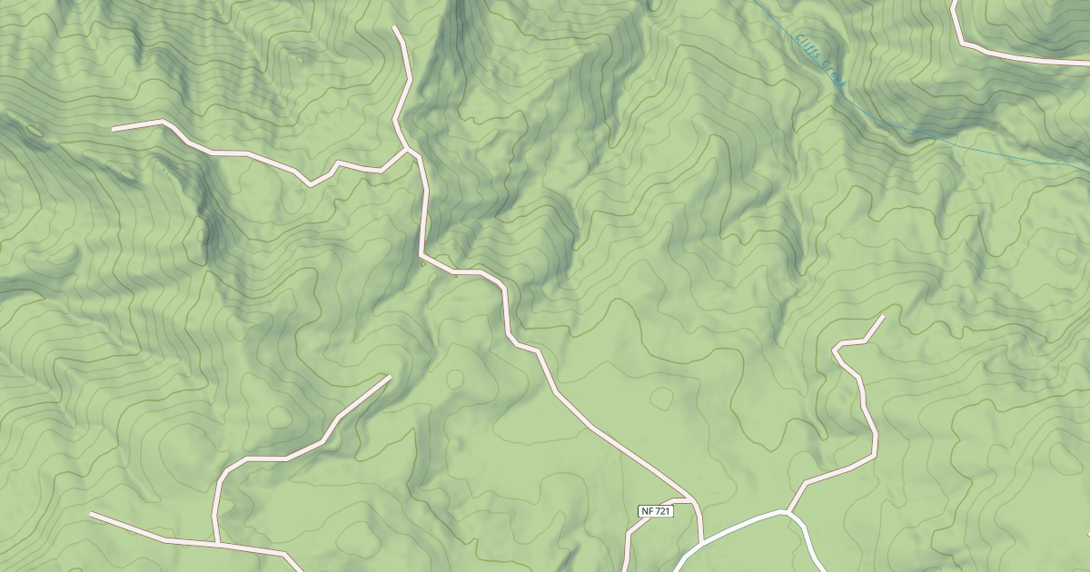 Map preview of USFS Motor Vehicle Use Map Roads {F1ECF1E8-E69A-4C08-987C-EA7915CA669D}