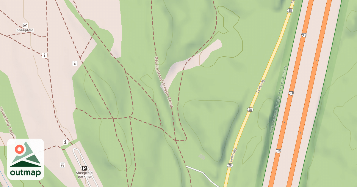 Map of Mountain Bike