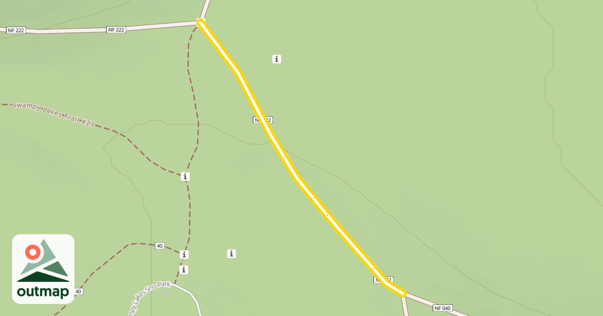 Map of Forest Road 4600-222