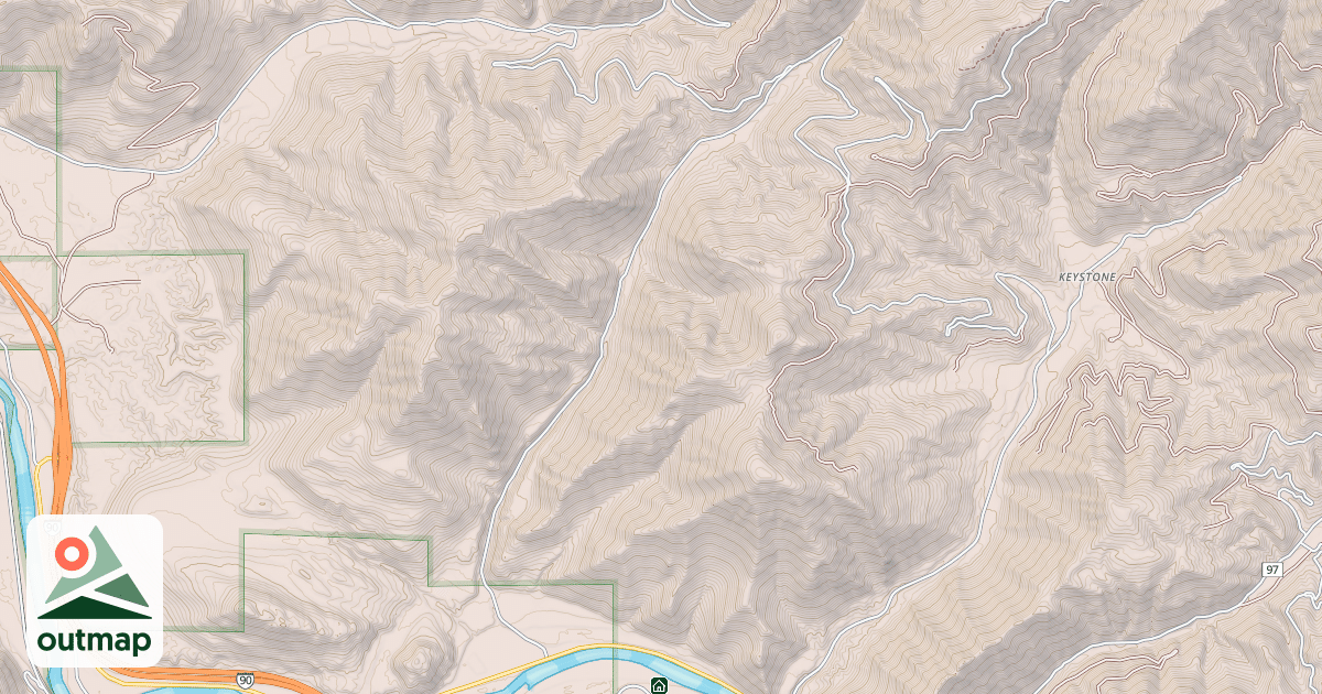 Map of SLOWAY GULCH