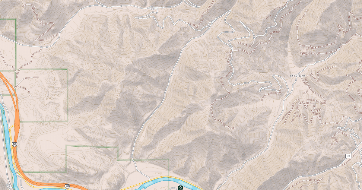Map preview of SLOWAY GULCH