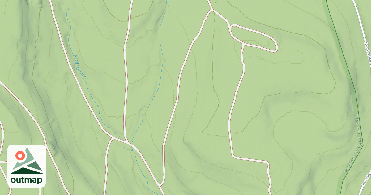 Map of Whiskey Springs Trails