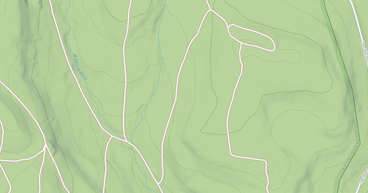Map preview of Whiskey Springs Trails