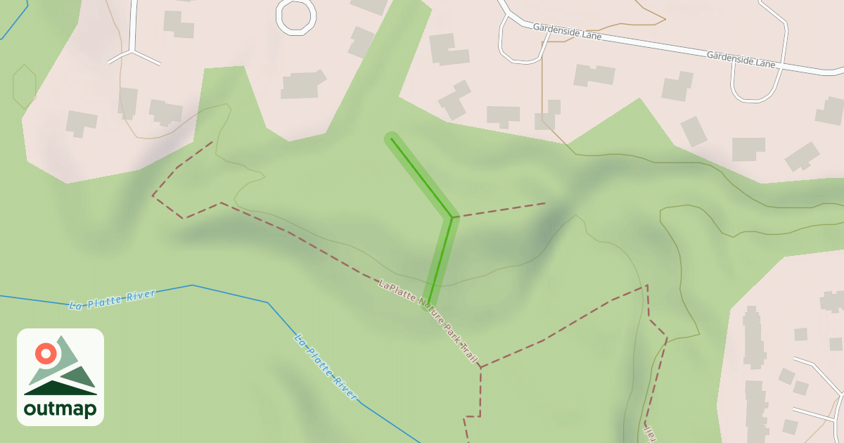 Map of LaPlatte Nature Park Trail