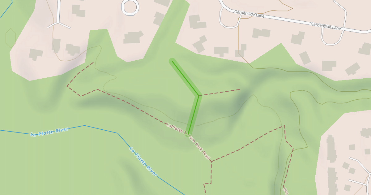 Map preview of LaPlatte Nature Park Trail