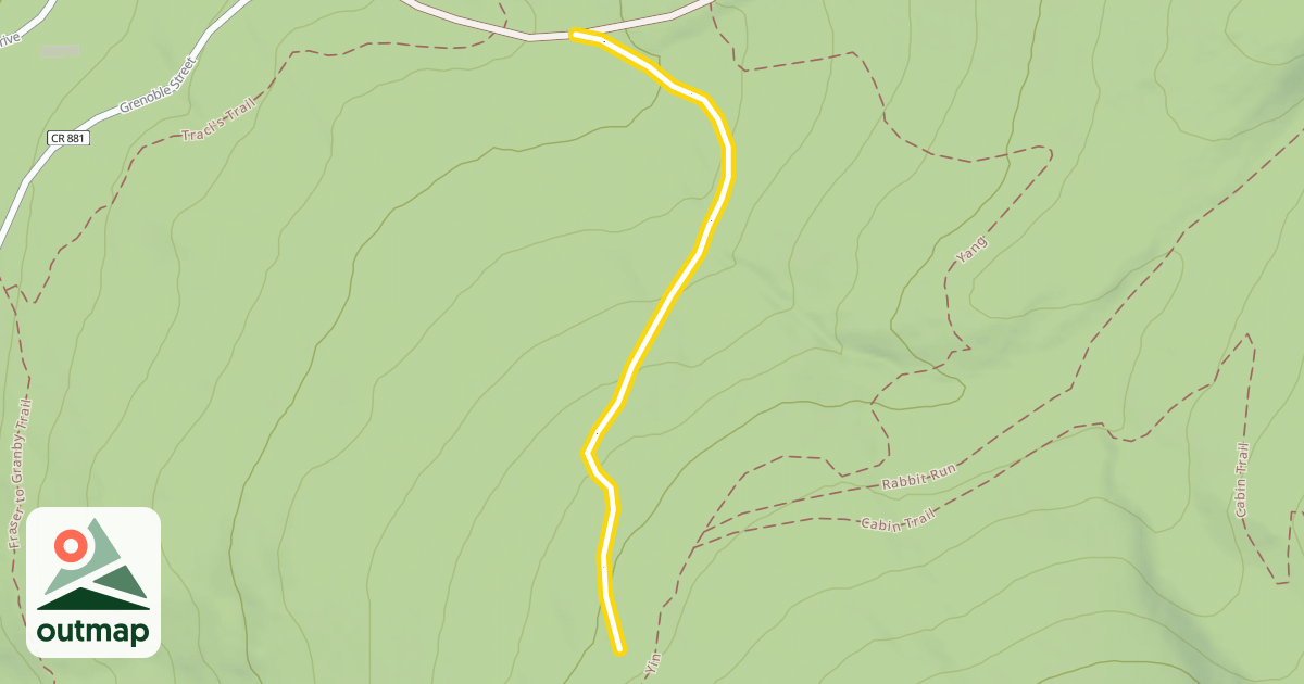 Map of Lower Rabbit Run
