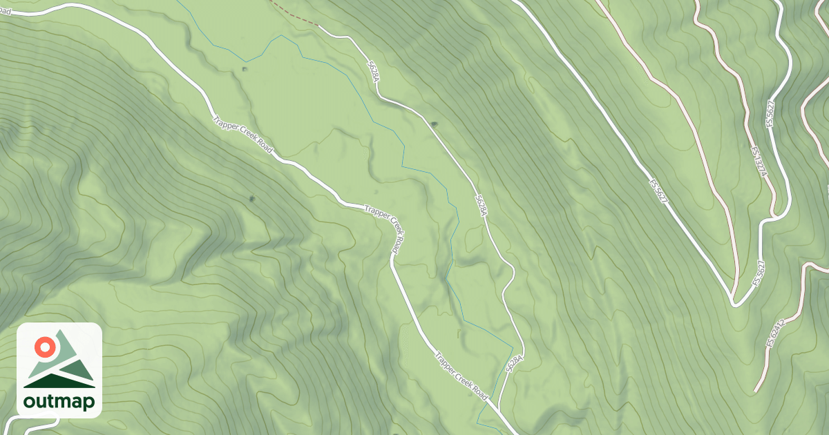 Map of (FDR) TRAPPER TRAILHEAD
