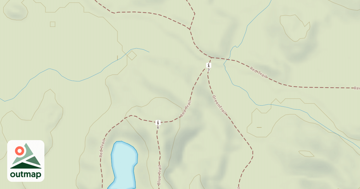 Map of Bald Mountain Rec. Area - Red Trail