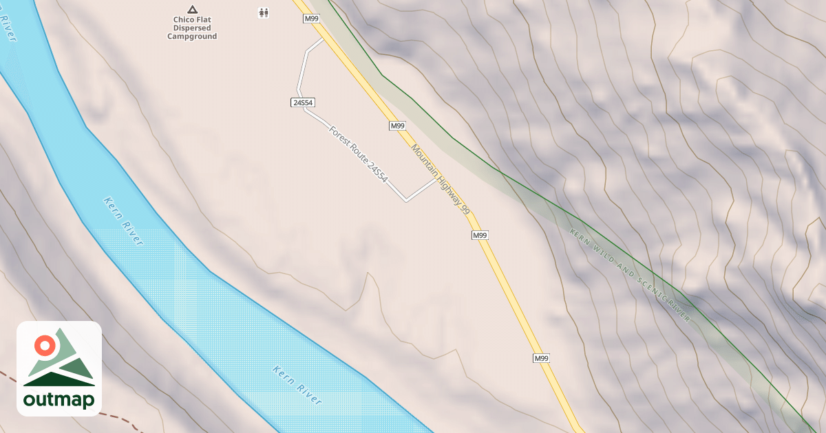 Map of CHICO FLAT-B