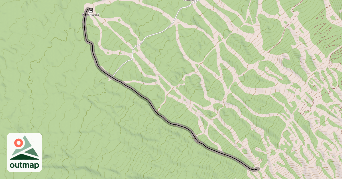 Map of Sparks Lake Run