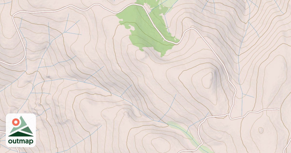 Map of BOUNDARY SPUR X