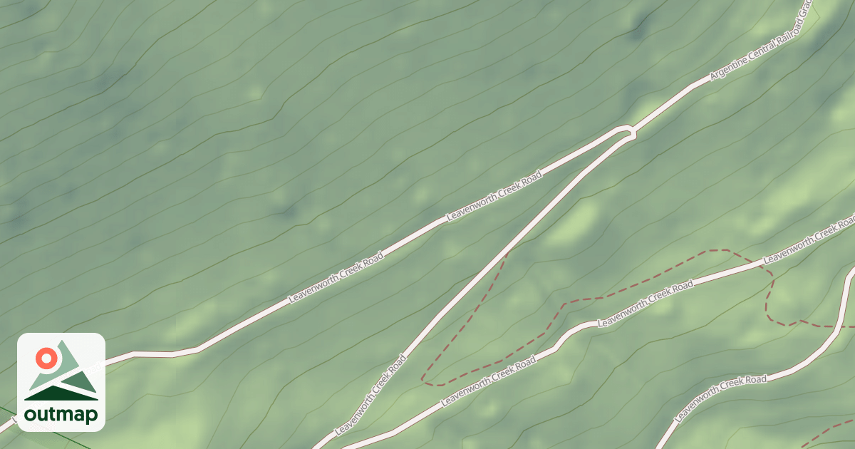 Map of Leavenworth Creek Road (352)