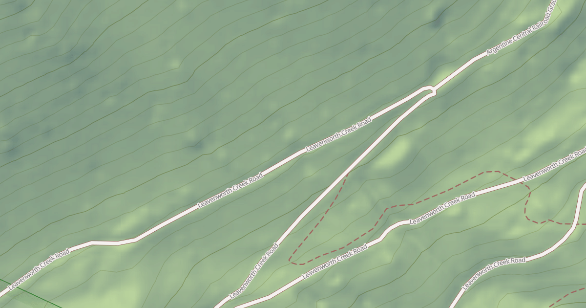 Map preview of Leavenworth Creek Road (352)