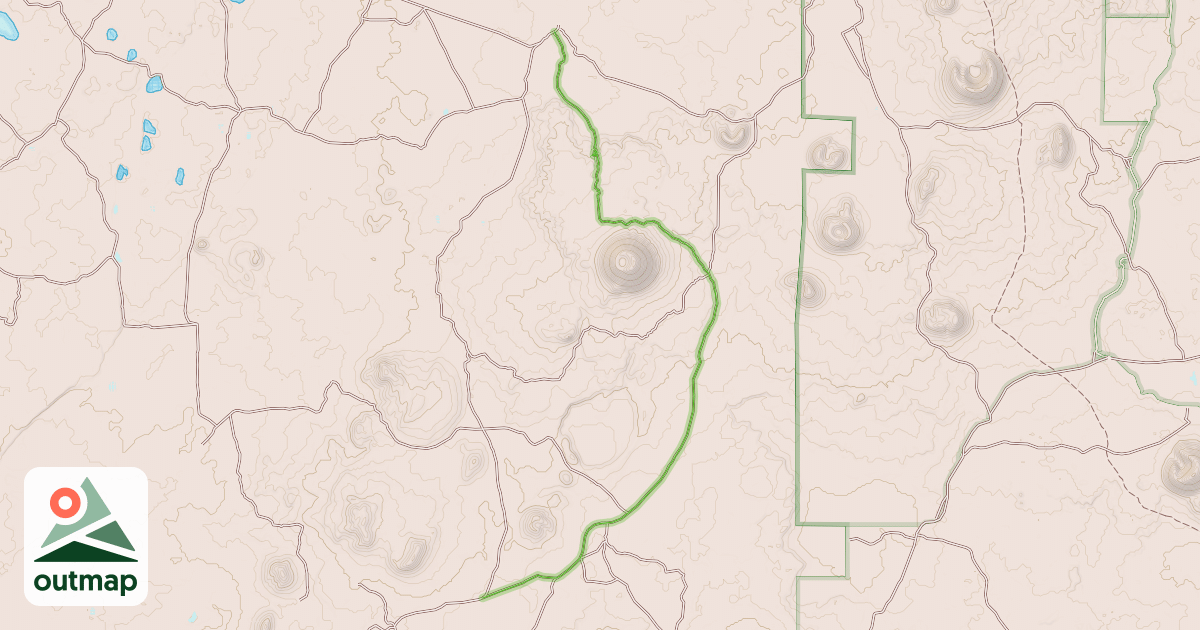 Map of Cerro Alto Rd. - BIA 143