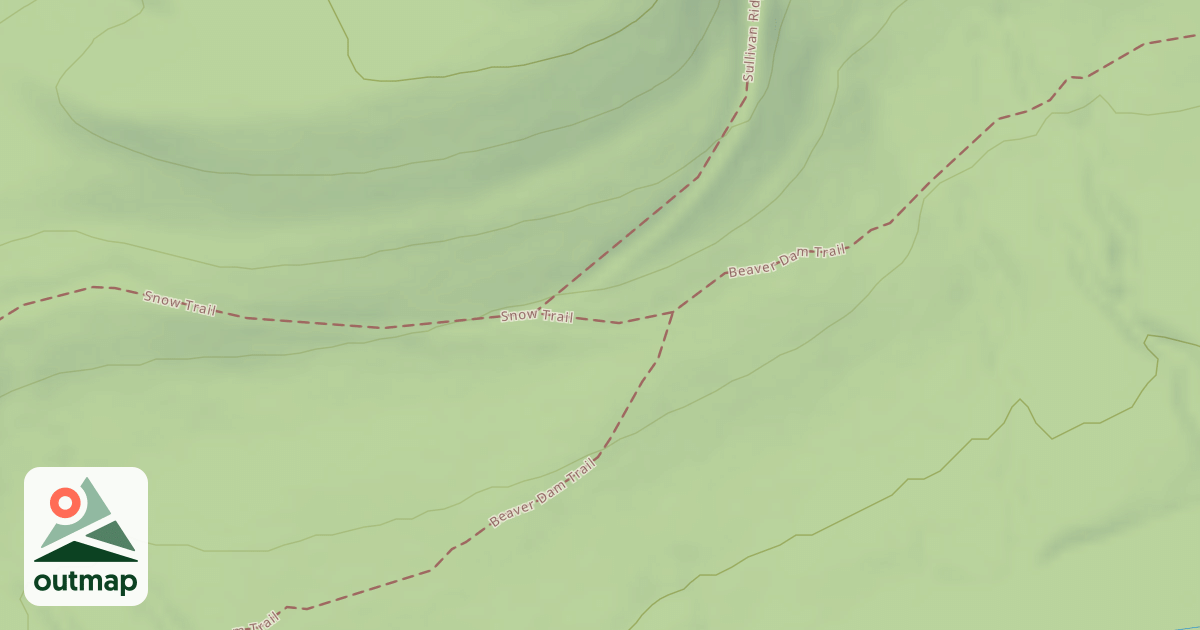 Map of Moshannon State Forest & Parker Dam State Park Snowmobile & Cross Country Skii Trails