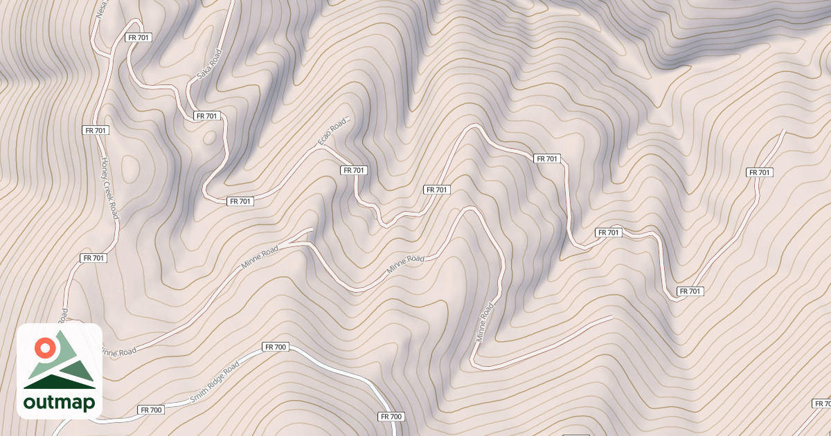 Map of HONEY CREEK