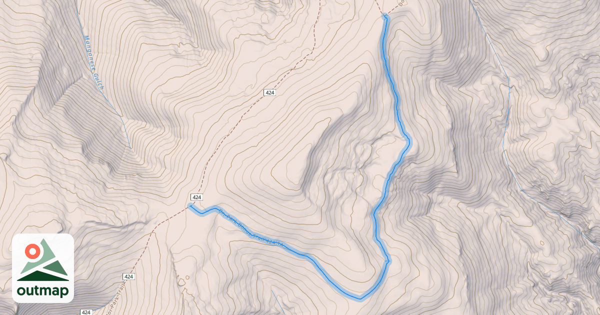Map of Dr. Park Bonus Trail 424.1A
