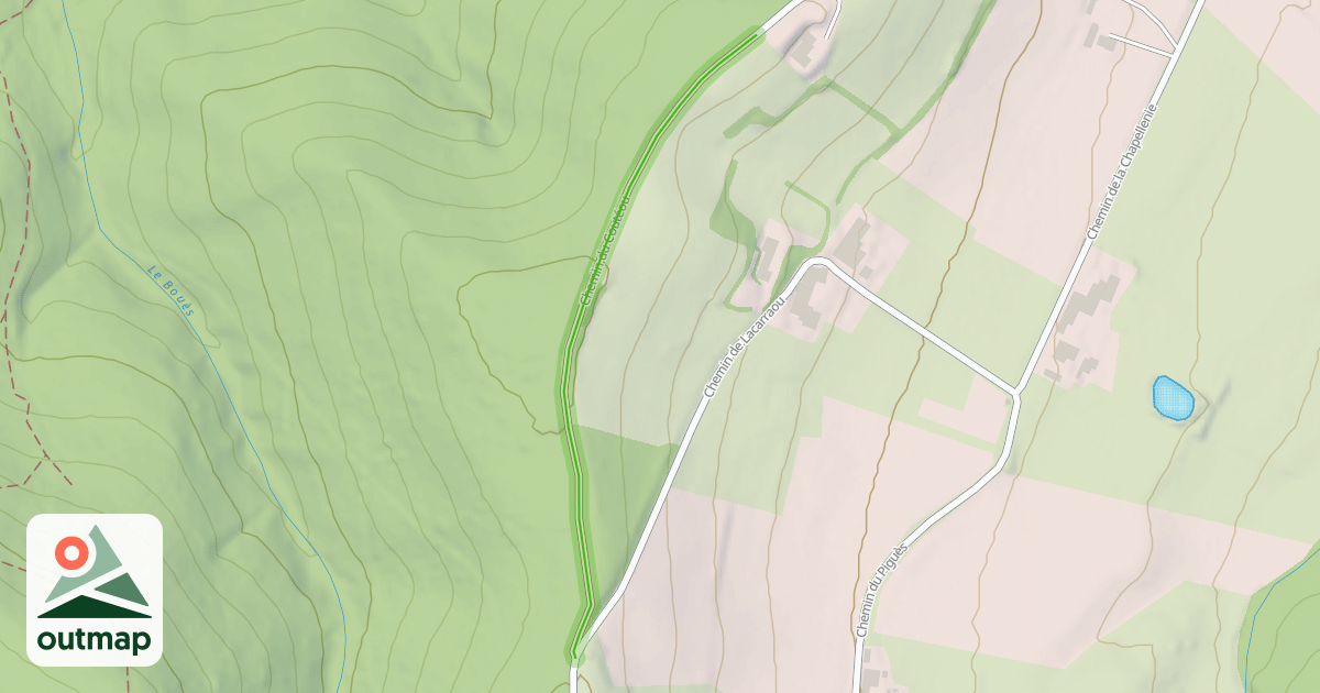 Map of Chemin du Coutéou