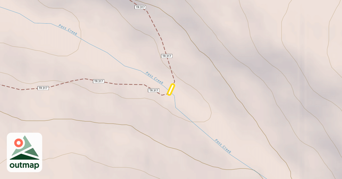 Map of Resurrection Pass Trail