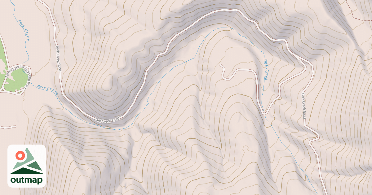 Map of PARK CREEK
