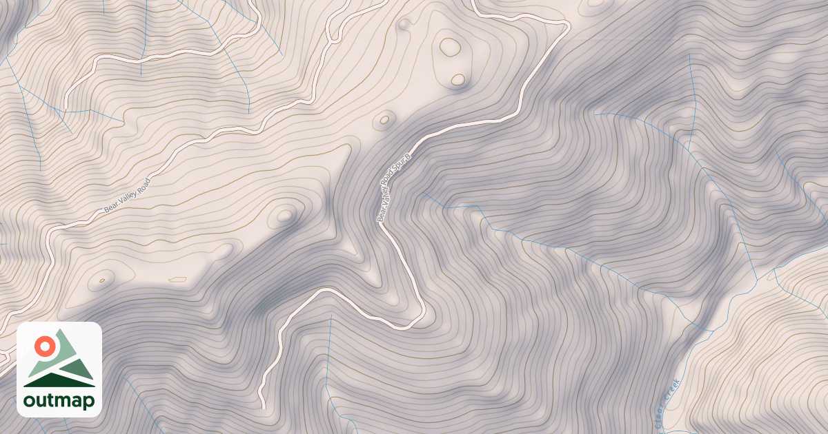 Map of BEAR VALLEY