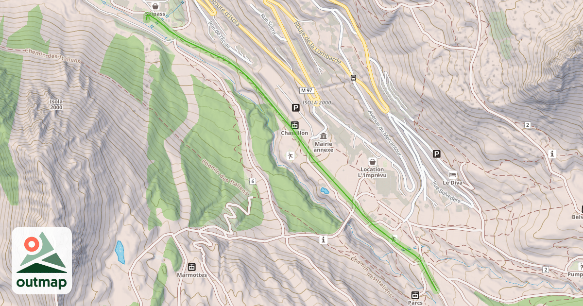 Map of Chastillon