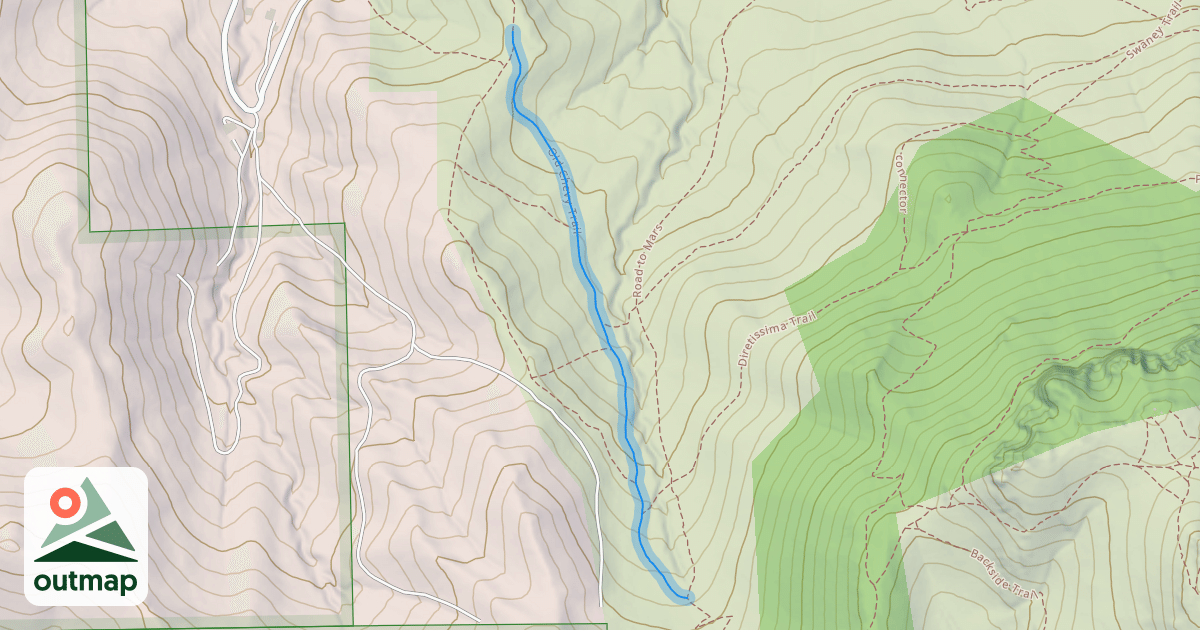 Map of Old Chevy Trail