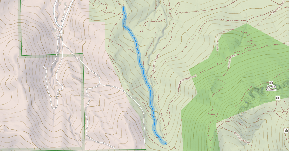 Map preview of Old Chevy Trail