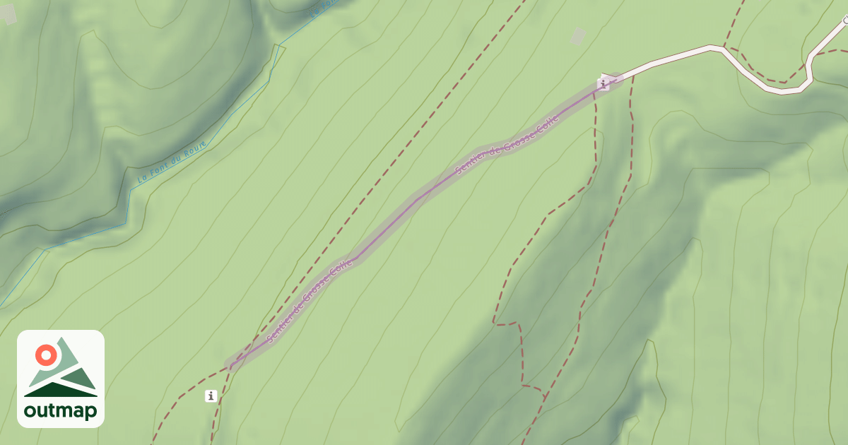 Map of Sentier de Grosse Colle
