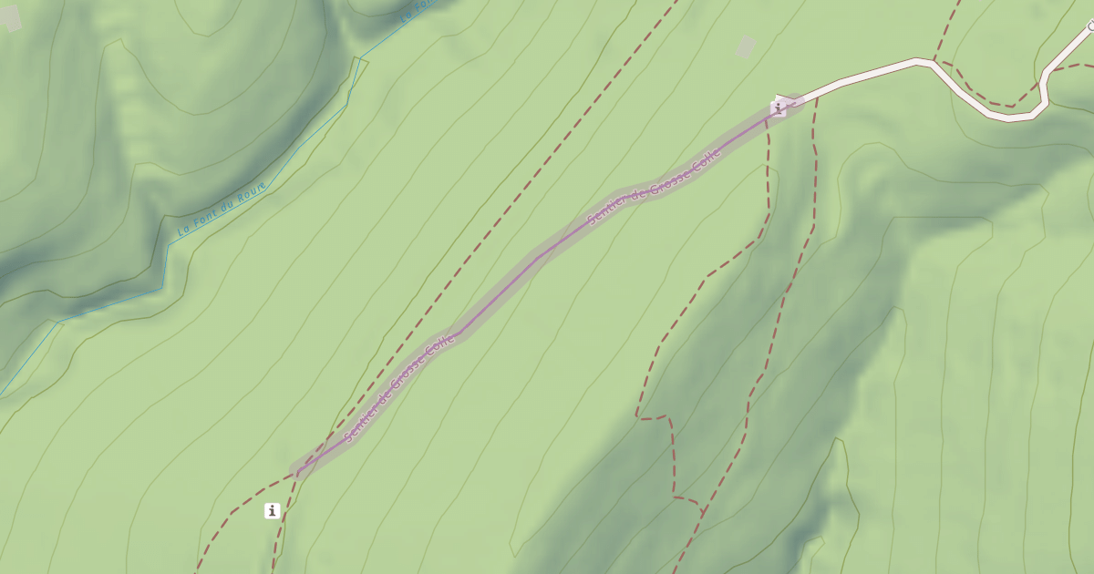 Map preview of Sentier de Grosse Colle