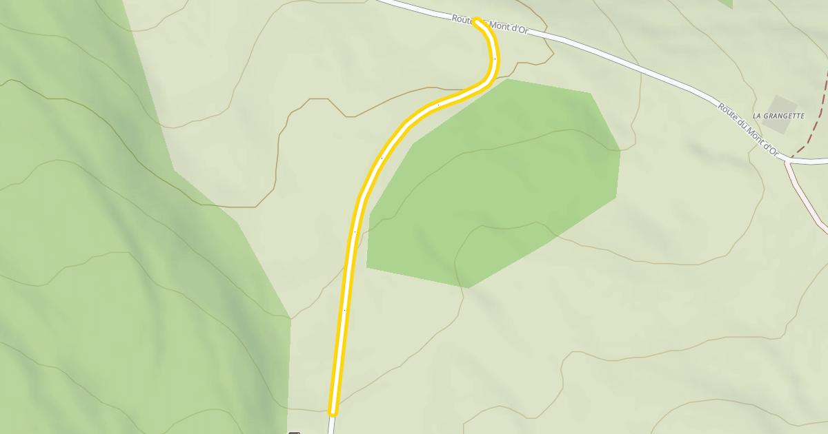 Map preview of Route du Mont d'Or