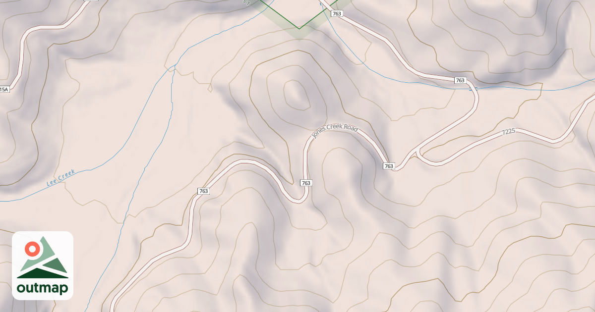 Map of JONES CREEK