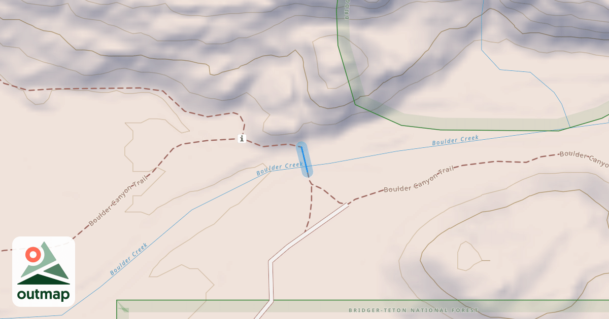 Map of Boulder Canyon Trail