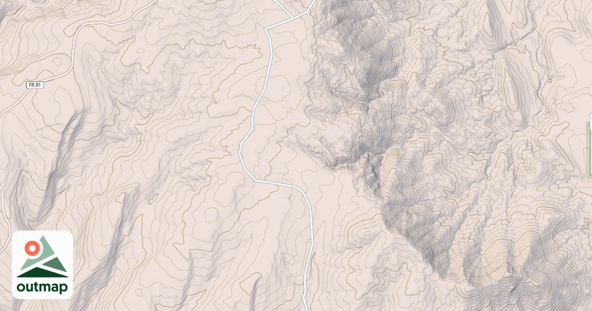 Map of USFS National Forest System Roads {885F1411-A377-48EC-B697-307DE4FA3826}