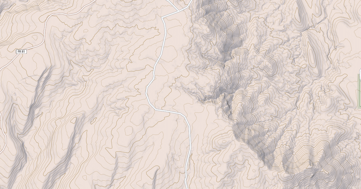 Map preview of USFS National Forest System Roads {885F1411-A377-48EC-B697-307DE4FA3826}