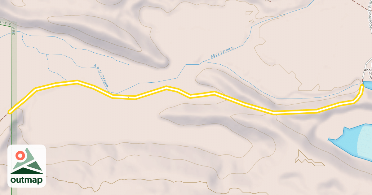Map of Abol Stream Trail